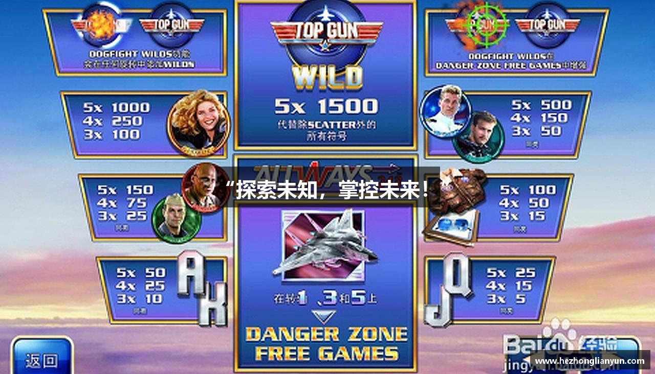 “探索未知，掌控未来！”